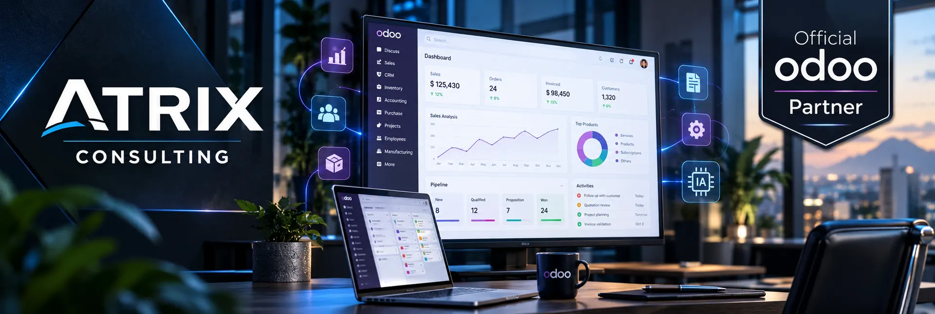 Atrix Consulting, Partner oficial de Odoo en Costa Rica